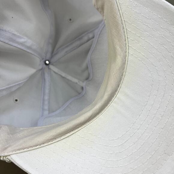 Vintage McClellan Air Force Base Hat Snapback White Military Aircraft Fighters - Picture 7 of 7